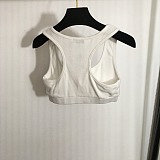 Ribbed Knit Logo Bralette & Boxer Shorts Set