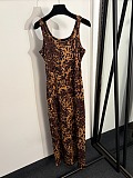 D&G Leopard Print Slip Maxi Dress