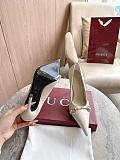 Gucci Donna Horsebit Stiletto Pumps in Beige