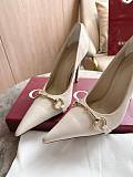 Gucci Donna Horsebit Stiletto Pumps in Beige