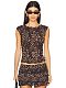 Leopard Print Open Back & Skort Set