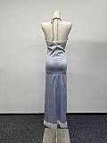 Satin Midi Dress with Lace