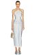 Satin Midi Dress with Lace
