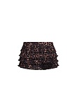 Leopard Print Open Back & Skort Set