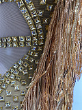 Rhinestone Fringes Luxe Party Dress