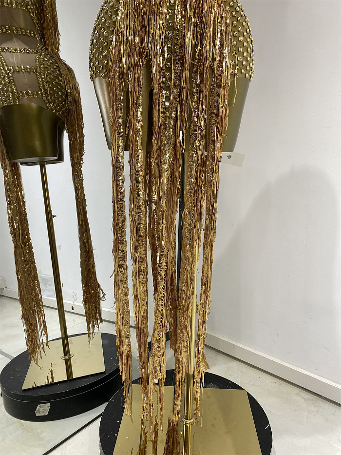 Rhinestone Fringes Luxe Party Dress