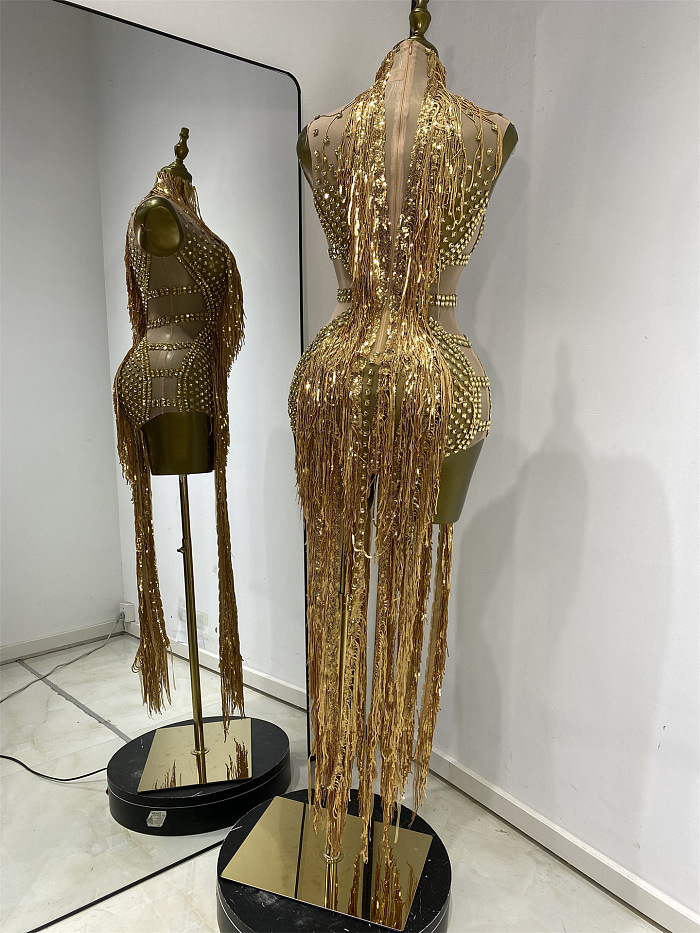 Rhinestone Fringes Luxe Party Dress
