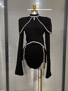 Mishka Breasted Tweed Jacket - Black