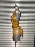 Gold Halter Bodysuit