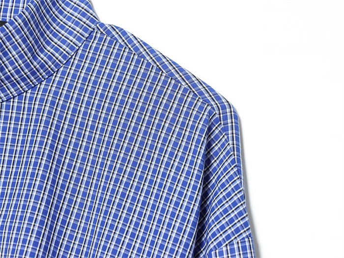 Drawstring Lantern Sleeves Plaid Shirt