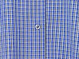 Drawstring Lantern Sleeves Plaid Shirt