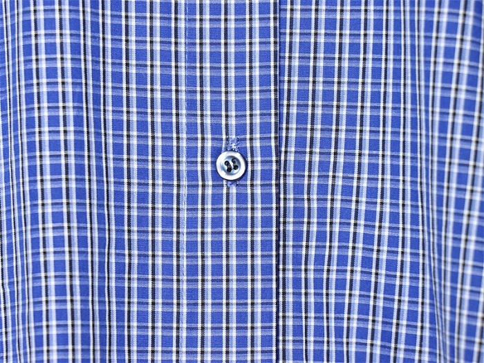 Drawstring Lantern Sleeves Plaid Shirt