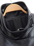 Cropped Cargo Leather Jacket