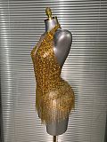 Gold Halter Bodysuit