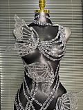 Rhinestone Chain Luxe Party Dress