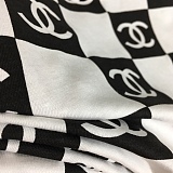 Chanel Bold Black & White Checkerboard Monogram Print T-Shirt