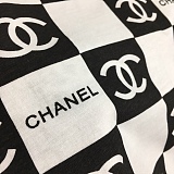Chanel Bold Black & White Checkerboard Monogram Print T-Shirt