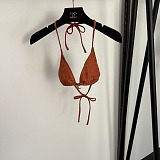 Chanel Timeless Terrakotta Triangle Bikini Set