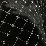 Chanel Glamorous Rhinestone CC Monogram Racerback Sports Bra & Leggings Set