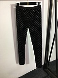 Chanel Glamorous Rhinestone CC Monogram Racerback Sports Bra & Leggings Set