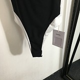 Chanel Minimalist Color-Block High-Leg One-Piece Swimsuit