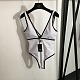 Chanel Sexy Deep V-Neck One-Piece Swimsuit