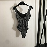 Chanel Classic CC Monogram Cut-Out One-Piece Swimsuit