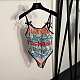 Chanel  Graffiti Print One-Piece Swimsuit