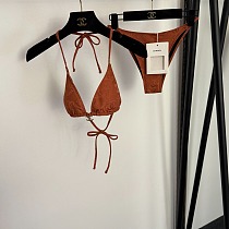 Chanel Timeless Terrakotta Triangle Bikini Set