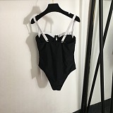 Chanel Classic Monochromatic Bustier One-Piece Swimsuit