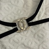 Chanel One-piece Swimsuit with Black Contrast Piping & Waist Trim