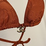 Chanel Timeless Terrakotta Triangle Bikini Set