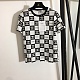 Chanel Bold Black & White Checkerboard Monogram Print T-Shirt