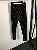 Chanel Glamorous Rhinestone CC Monogram Racerback Sports Bra & Leggings Set