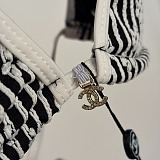 Chanel Monogram Stripe Tie-Side Bikini Set