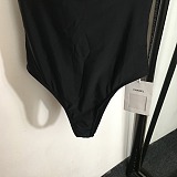 Chanel Classic Monochromatic Bustier One-Piece Swimsuit