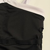 Chanel Criss-Cross High-Neck One-Piece Swimsuit