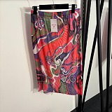 Pucci Psychedelic Abstract Print Sheer Mesh Top & Midi Skirt Cover-Up Set
