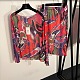 Pucci Psychedelic Abstract Print Sheer Mesh Top & Midi Skirt Cover-Up Set