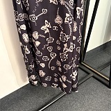 Chanel Crystal Embellishments Printed Long Dress