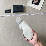Chanel  Quilted Leather Thong Sandals