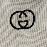 Gucci Classic Ribbed-Knit Cropped Tank Top with Contrast Trim