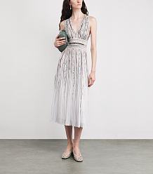 Multi Stripe Midi Dress