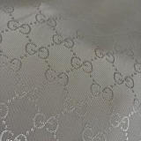 Gucci  Jacquard GG Monogram Silk-Blend White Shirt
