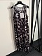 Chanel Crystal Embellishments Printed Long Dress