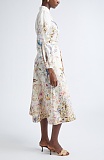 Zimmermann Rebellion Linen Button Midi Dress