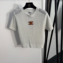 Celine Knit Short-sleeved Top
