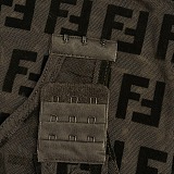 Fendi FF Tulle Bodysuit & Pleated Skirt
