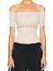 Women's Off The Shoulder Sheer Lace Top