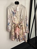 Zimmermann Rebellion Tie-detailed Printed Linen Midi Dress